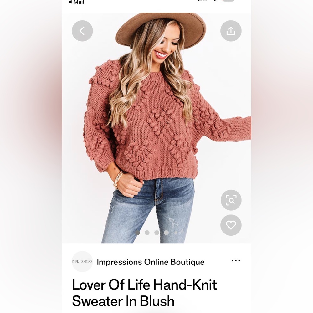 Sweater/and/or Valentine's top